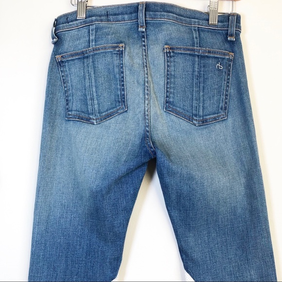 Rag & Bone Jodhpur Lambskin Legging Blue Jeans 29 - Picture 10 of 15